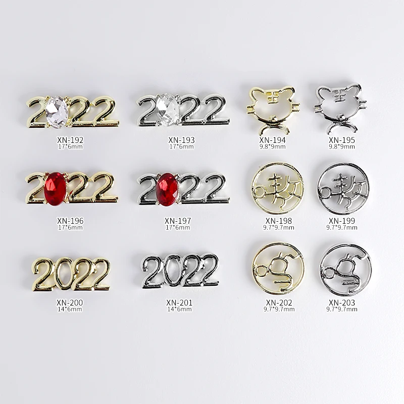 10Pcs New Year Of Tiger Nail Art Jewelry Alloy 2022 Designer Rhinestone Charms For Nail Decoration New Arrival Nail Accessories
10Pcs New Year Of Tiger Nail Art Jewelry Alloy 2022 Designer Rhinestone Charms For Nail Decoration New Arrival Nail Accessories