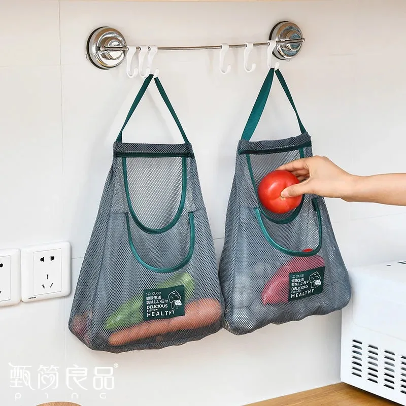 Breathable Shopper Bag Kitchen Storage Bags Fruit Onion Potatoes Storage Hanging Bags Organizer for Kitchen Ingredients
Breathable Shopper Bag Kitchen Storage Bags Fruit Onion Potatoes Storage Hanging Bags Organizer for Kitchen Ingredients