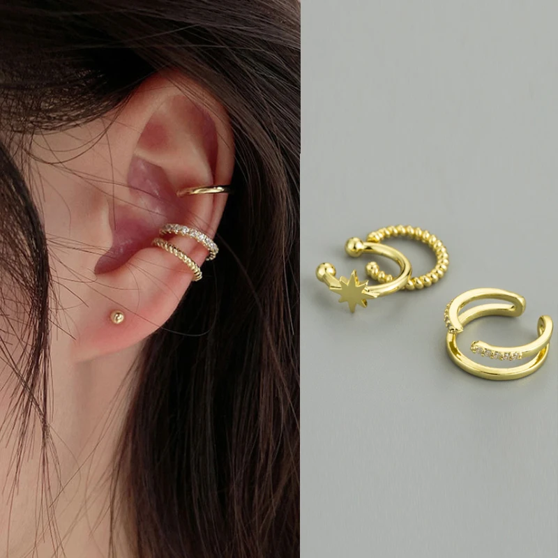 SIPENGJEL Fashion Ear Cuffs Non-Piercing Ear Clip Earrings EarCuff Fake Cartilage Clips Earrings For Women Party Jewelry
SIPENGJEL Fashion Ear Cuffs Non-Piercing Ear Clip Earrings EarCuff Fake Cartilage Clips Earrings For Women Party Jewelry
