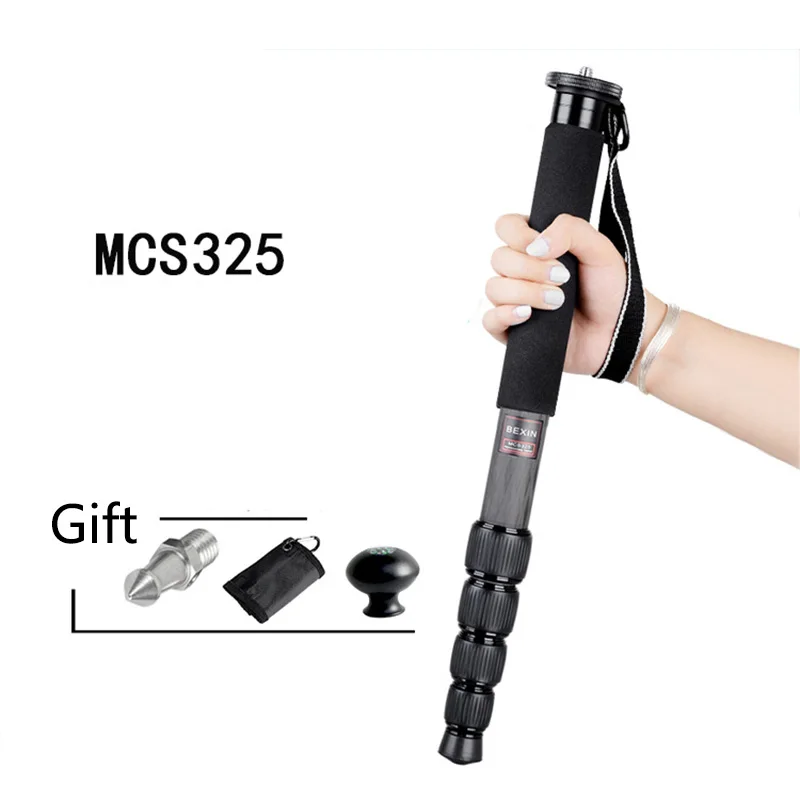 

Professional monopod tripod lightweight carbon fiber camera monopod for Canon EOS Nikon Sony Pentax SLR DSLR Digital camera