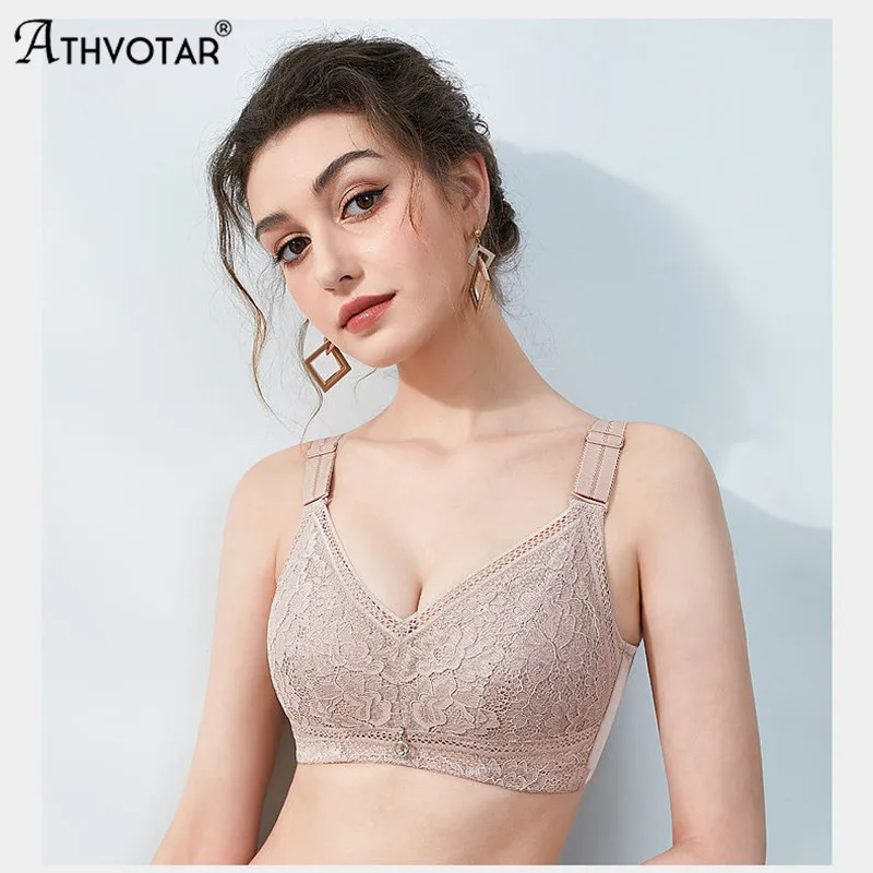 ATHVOTAR Large Size Sexy Bra Women Lace Push Up Bras Wireless Bralette V-Neck Lingerie Female Underwear
ATHVOTAR Large Size Sexy Bra Women Lace Push Up Bras Wireless Bralette V-Neck Lingerie Female Underwear