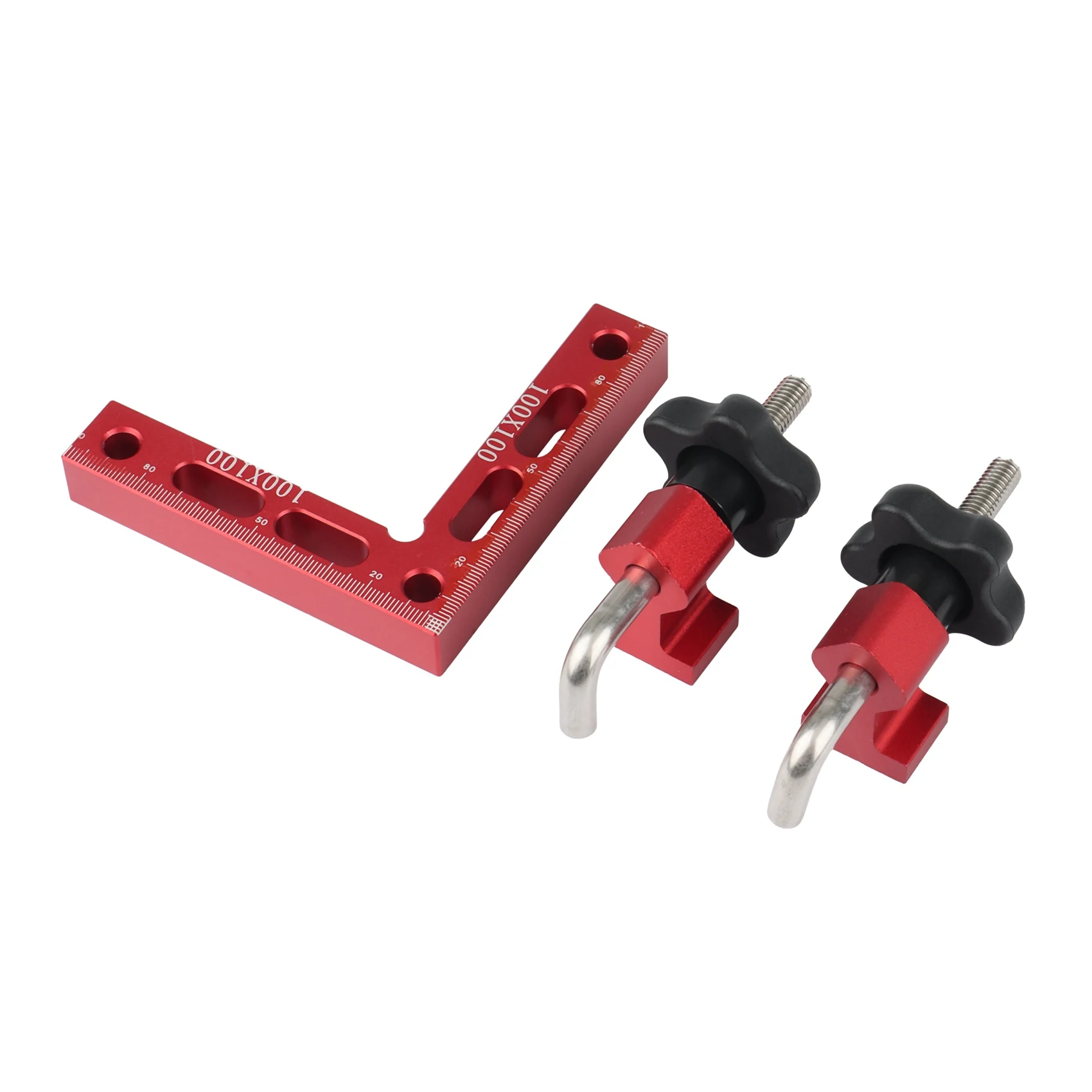 

Right Angle Clamps 90 Degrees L-Shaped Auxiliary Fixture Splicing Board Positioning L-Shaped Ruler Positioner Clip