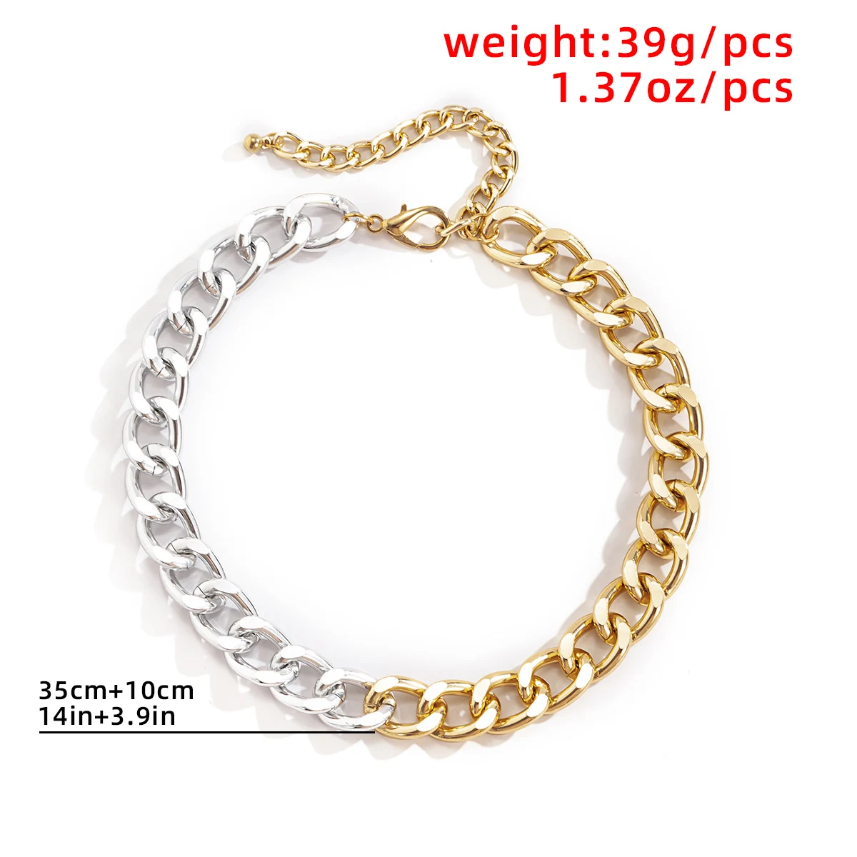Vintage Simple Mixed Color Chunky Choker Necklace Punk Thick Short Link Chain on the Neck Gothic Necklace for Women Men Jewerly
Vintage Simple Mixed Color Chunky Choker Necklace Punk Thick Short Link Chain on the Neck Gothic Necklace for Women Men Jewerly