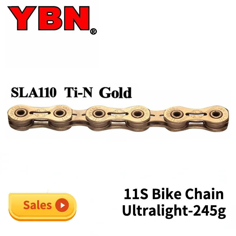 YBN 11S Gold SLA-110 Ultralight 11 Speeds Bicycle Chain Hollow MTB Road Bike Chain gravel bike chain In stock
YBN 11S Gold SLA-110 Ultralight 11 Speeds Bicycle Chain Hollow MTB Road Bike Chain gravel bike chain In stock