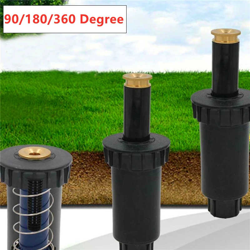 1/2 Inch Popup Sprinklers Garden Irrigation Waterting Tool 90/180/360 Degree Automatic Stretching Pure Copper Lawn Buried Head
1/2 Inch Popup Sprinklers Garden Irrigation Waterting Tool 90/180/360 Degree Automatic Stretching Pure Copper Lawn Buried Head