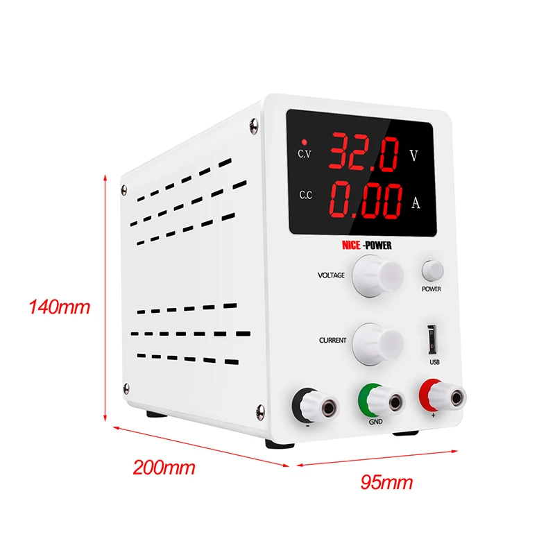 Adjustable Laboratory 30V 10A Variable dc Switching Power Supply Transformers 60V 5A Digital Power Supply Voltage Bench Source
Adjustable Laboratory 30V 10A Variable dc Switching Power Supply Transformers 60V 5A Digital Power Supply Voltage Bench Source