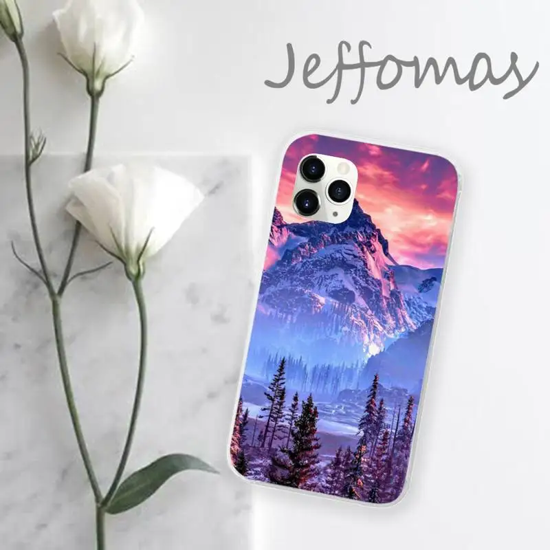 Snow Mountain Scenery Forest Phone Case Transparent for iPhone 11 12 mini pro XS MAX 8 7 6 6S Plus X 5S SE 2020 XR
Snow Mountain Scenery Forest Phone Case Transparent for iPhone 11 12 mini pro XS MAX 8 7 6 6S Plus X 5S SE 2020 XR