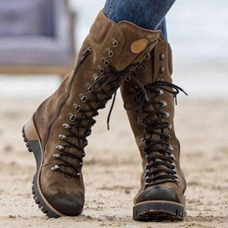 Women Winter Boots Female Snow Boots Dark Colour Warm Fur Insole Non-slip Outsole Zipper Upper Lace Style Woman Shoes Plus Size
Women Winter Boots Female Snow Boots Dark Colour Warm Fur Insole Non-slip Outsole Zipper Upper Lace Style Woman Shoes Plus Size