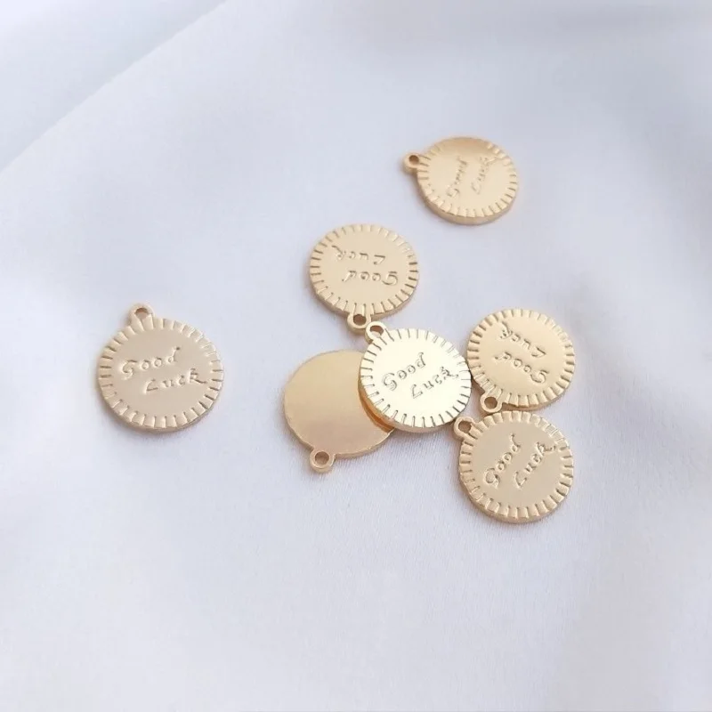 2PCS 10.5mm GoodLuck Necklace Pendants Jewelry Making Supplies 14k Gold Plated Charms for Jewelry Making DIY Brass Accessories
2PCS 10.5mm GoodLuck Necklace Pendants Jewelry Making Supplies 14k Gold Plated Charms for Jewelry Making DIY Brass Accessories