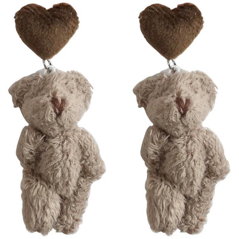 Christmas Decorations 2021 Fashion Personality Plush Bear Love Heart Earrings for women Funny Earrings Exquisite Cartoon Jewelry
Christmas Decorations 2021 Fashion Personality Plush Bear Love Heart Earrings for women Funny Earrings Exquisite Cartoon Jewelry