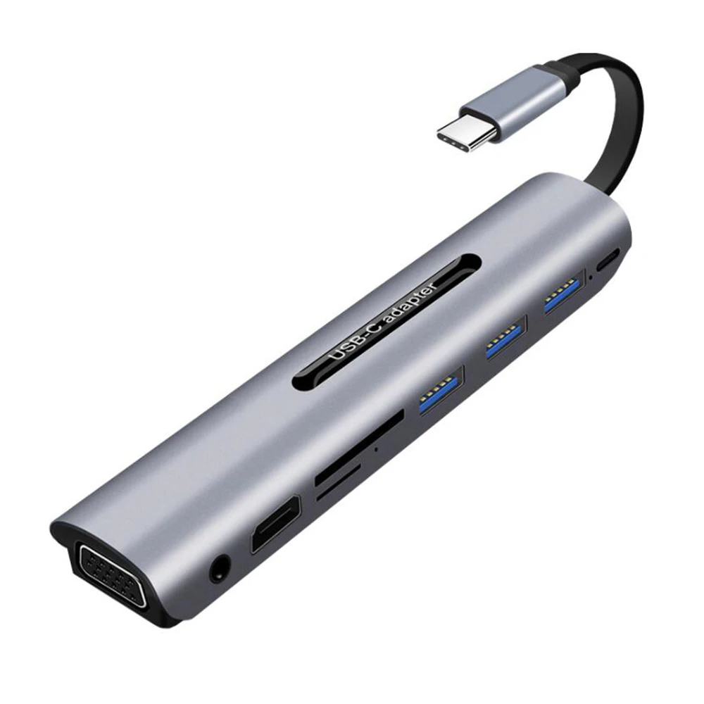 Type C Hub 9 Ports 4K USB C Splitter VGA HD USB3.0 Adapter HDMI-Compatible Audio Lan Hub for Desktop Phone Notebook
Type C Hub 9 Ports 4K USB C Splitter VGA HD USB3.0 Adapter HDMI-Compatible Audio Lan Hub for Desktop Phone Notebook