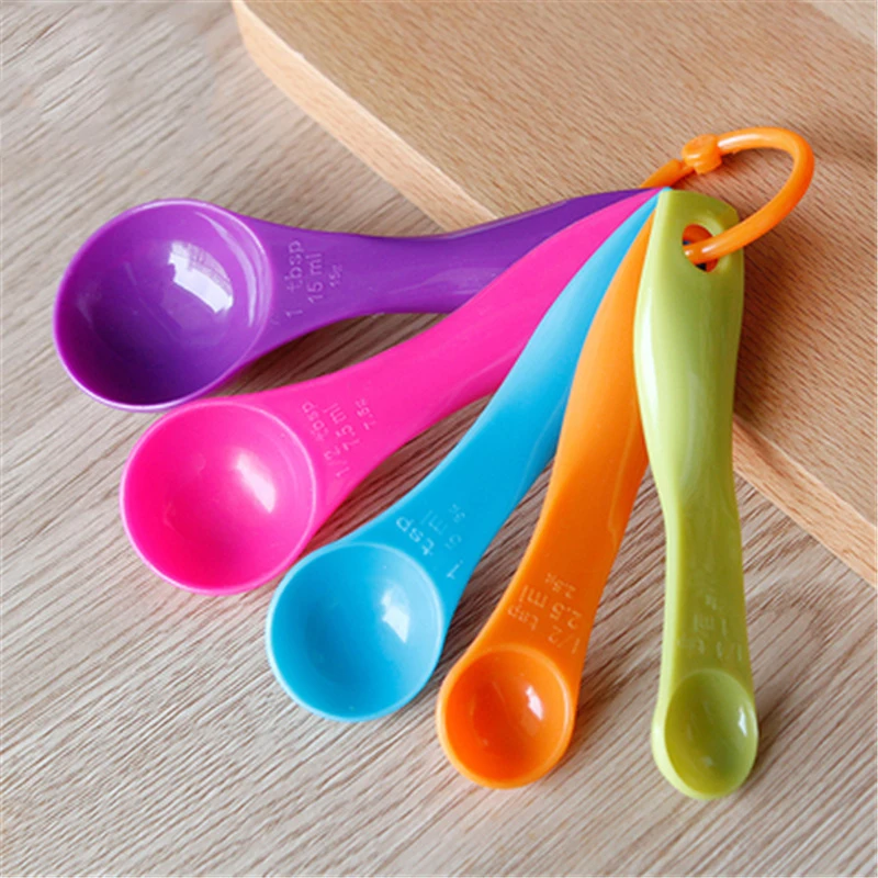 Hot Sale 5Pcs/Set Lovely Colorful Plastic Measuring Cups Measure Spoon Kitchen Tools For Baking Coffee Tea
Hot Sale 5Pcs/Set Lovely Colorful Plastic Measuring Cups Measure Spoon Kitchen Tools For Baking Coffee Tea