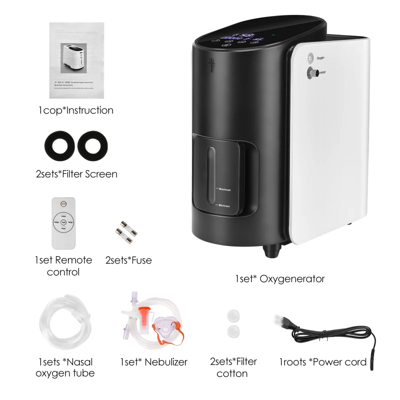 TTlife Oxygen Concentrator 1-7L Adjustable Oxygen Generator Making Machine Without Battery Portable Air Purifier AC220V EU Plug
TTlife Oxygen Concentrator 1-7L Adjustable Oxygen Generator Making Machine Without Battery Portable Air Purifier AC220V EU Plug