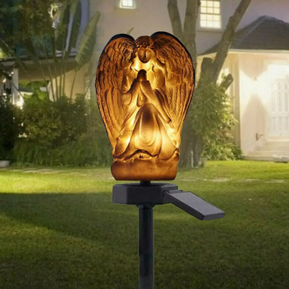 Home Outdoor Decorations Solar Angel Pattern Plug-in Light Light Modern Waterproof LED Lighting Garden Lamp Landscape Lamp
Home Outdoor Decorations Solar Angel Pattern Plug-in Light Light Modern Waterproof LED Lighting Garden Lamp Landscape Lamp