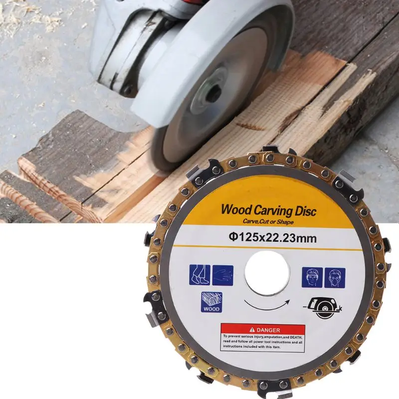 5inch 22mm Diameter 9 Tooth Chainsaw Disc for Angle Grinders Circular Saw Blade Woodworking Cutting Wood Slotted Cutting Piece
5inch 22mm Diameter 9 Tooth Chainsaw Disc for Angle Grinders Circular Saw Blade Woodworking Cutting Wood Slotted Cutting Piece