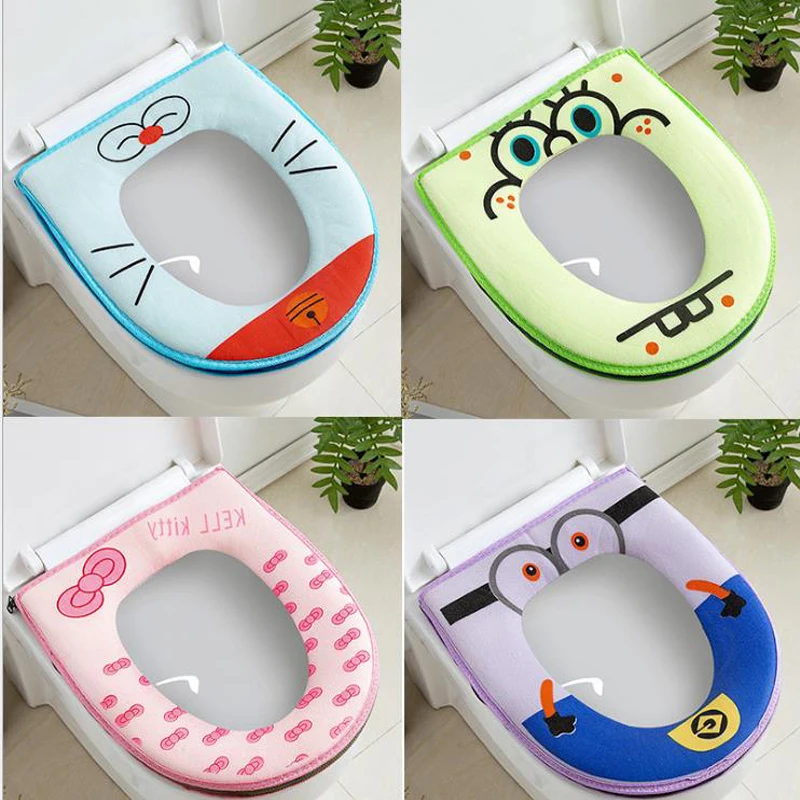 Cute cartoon Thick padded pasted toilet seat waterproof toilet seat plush seat
Cute cartoon Thick padded pasted toilet seat waterproof toilet seat plush seat