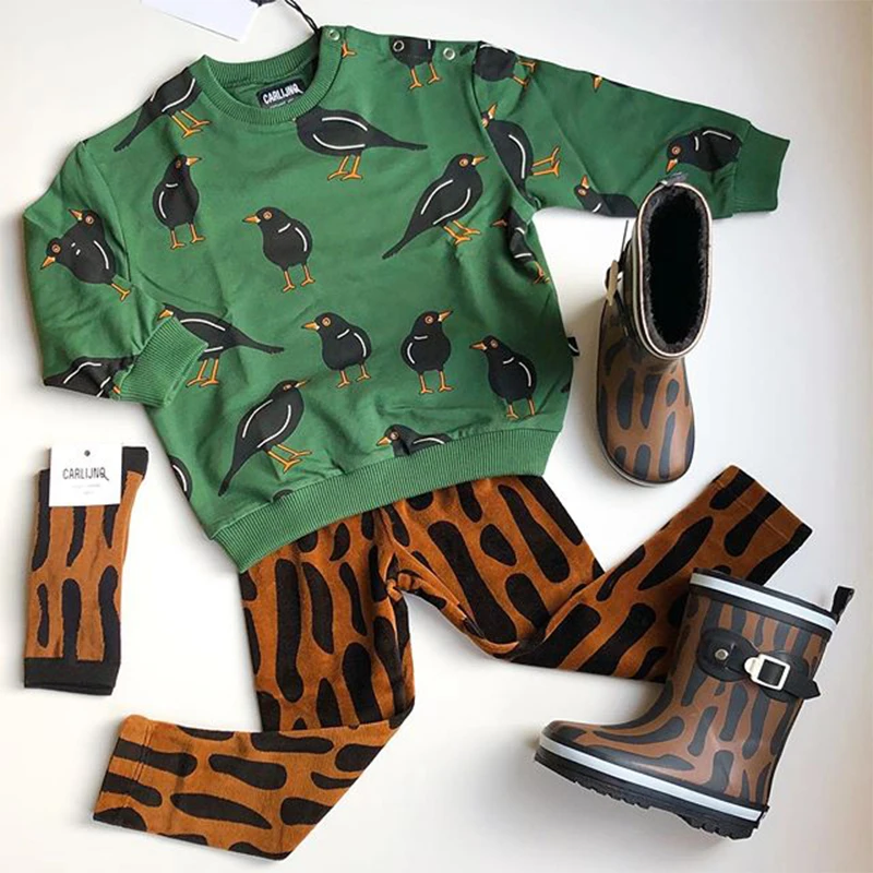 CarlijnQ Brand Child Sweatshirt and Pants Toddler Boy Fashion Bird and Tree Tops Kids Girls Fall Winter Tops Baby Winter Clothes
CarlijnQ Brand Child Sweatshirt and Pants Toddler Boy Fashion Bird and Tree Tops Kids Girls Fall Winter Tops Baby Winter Clothes