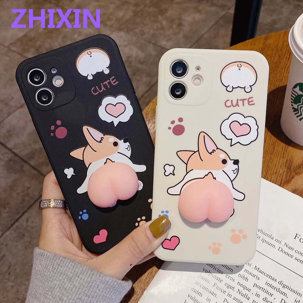 3D Cartoon Cute Dog Corgi Soft Silicone Back Cover For iphone 12 11pro max Stress Reliever Case for iphone XS MAX XR X 8 7plus
3D Cartoon Cute Dog Corgi Soft Silicone Back Cover For iphone 12 11pro max Stress Reliever Case for iphone XS MAX XR X 8 7plus