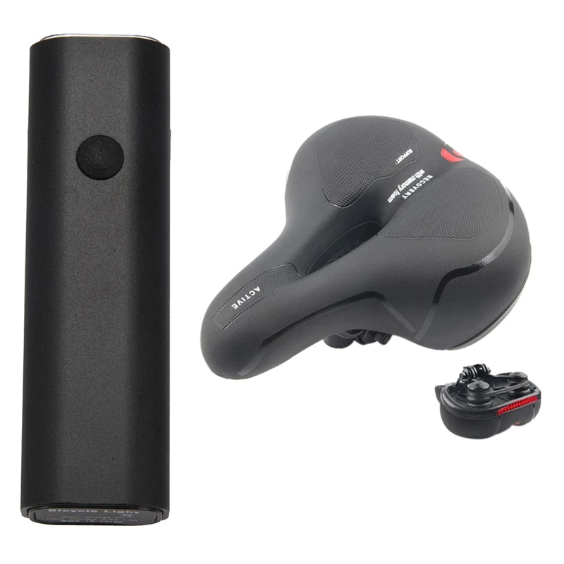 1 Pcs Aluminum Alloy Waterproof LED Cycling Front Light & 1 Pcs Comfort Bike Seat Memory Foam Padded
1 Pcs Aluminum Alloy Waterproof LED Cycling Front Light & 1 Pcs Comfort Bike Seat Memory Foam Padded