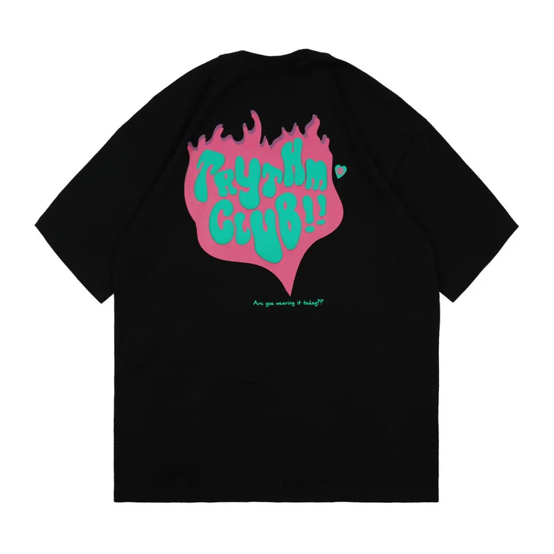 2021 Fashion Brand Vibe Style Hip Hop Trend Heart Graffiti Hiphop Short-Sleeved T-shirt Women Couple Half Sleeve Ins
2021 Fashion Brand Vibe Style Hip Hop Trend Heart Graffiti Hiphop Short-Sleeved T-shirt Women Couple Half Sleeve Ins