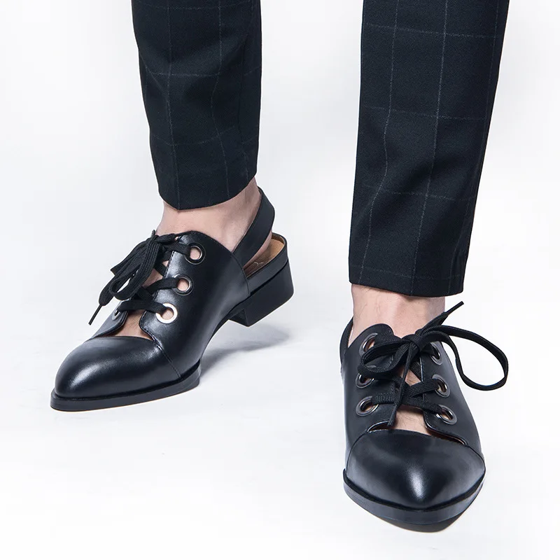 Summer Men Sandals Casual Shoes Soft Male Pointed Toe Breathable Hollow Outdoor Slipper 2020 Footwear Increased Shoes Size 37-44
Summer Men Sandals Casual Shoes Soft Male Pointed Toe Breathable Hollow Outdoor Slipper 2020 Footwear Increased Shoes Size 37-44