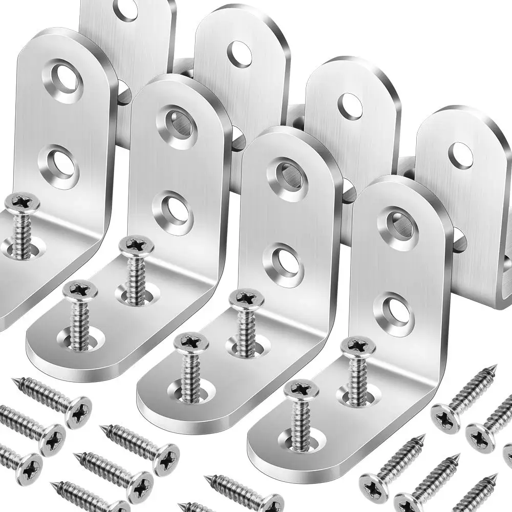 8 PCS Heave Duty 90 Degree Corner Brace, 40x40mm Stainless Steel Joint Right Angle Brackets
8 PCS Heave Duty 90 Degree Corner Brace, 40x40mm Stainless Steel Joint Right Angle Brackets