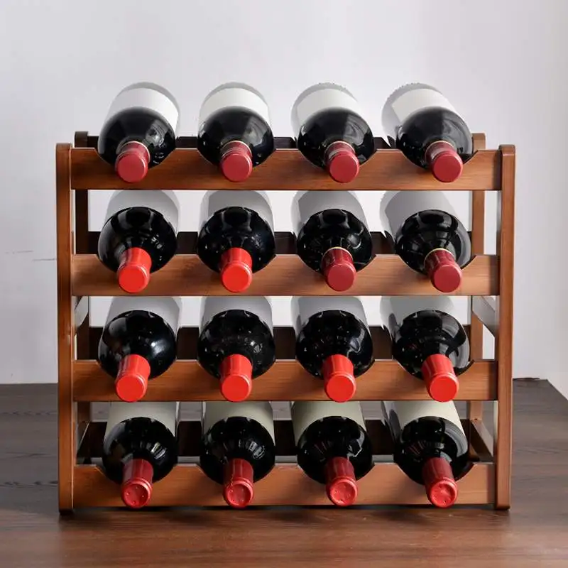 18 Bottles Wooden Wine Rack Vintage Cabinet Holder Shelf Free Standing Holders Storage Wine Racks Home Kitchen Bar Tools Barware
18 Bottles Wooden Wine Rack Vintage Cabinet Holder Shelf Free Standing Holders Storage Wine Racks Home Kitchen Bar Tools Barware