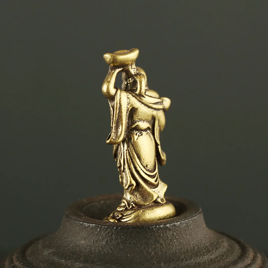 3.5*1.7*1.3cm Mini Vintage Brass Portable Yuanbao Maitreya Buddha For Home Office Desk Ornament Or Line Incense Holder
3.5*1.7*1.3cm Mini Vintage Brass Portable Yuanbao Maitreya Buddha For Home Office Desk Ornament Or Line Incense Holder