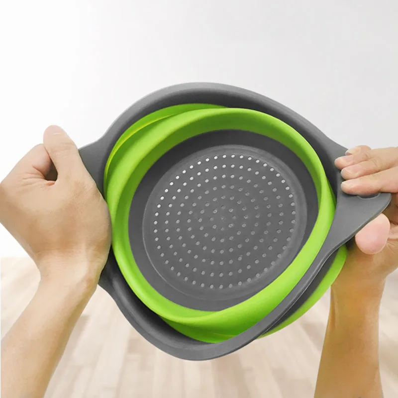 QDRR Foldable Fruit Vegetable Washing Basket Strainer Portabl Silicone Colander Collapsible Drainer With Handle Kitchen Tools
QDRR Foldable Fruit Vegetable Washing Basket Strainer Portabl Silicone Colander Collapsible Drainer With Handle Kitchen Tools