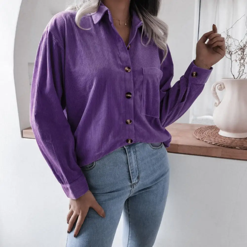 Harajuku Corduroy Women Shirt Jackets Autumn Long Sleeve Thin Coats Casual Vintage Pocket Female Button Up Overcoats 2021
Harajuku Corduroy Women Shirt Jackets Autumn Long Sleeve Thin Coats Casual Vintage Pocket Female Button Up Overcoats 2021