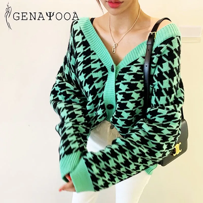 Genayooa Vintage Cardigan Women Sweaters 2020 Autumn Winter Korean Style V Neck Knit Cardigan Ladies Oversized Cardigan
Genayooa Vintage Cardigan Women Sweaters 2020 Autumn Winter Korean Style V Neck Knit Cardigan Ladies Oversized Cardigan
