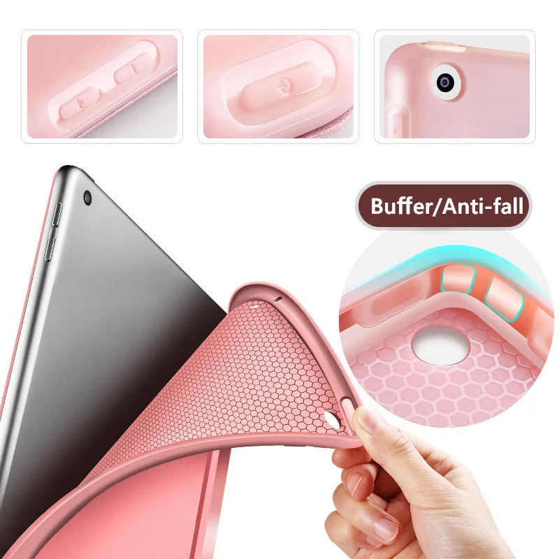 For iPad 10.2 Case 2019 Funda Silicone Soft Back Slim Magnetic Stand Smart PU Leather for 7th generation Case+Stylus | Компьютеры и