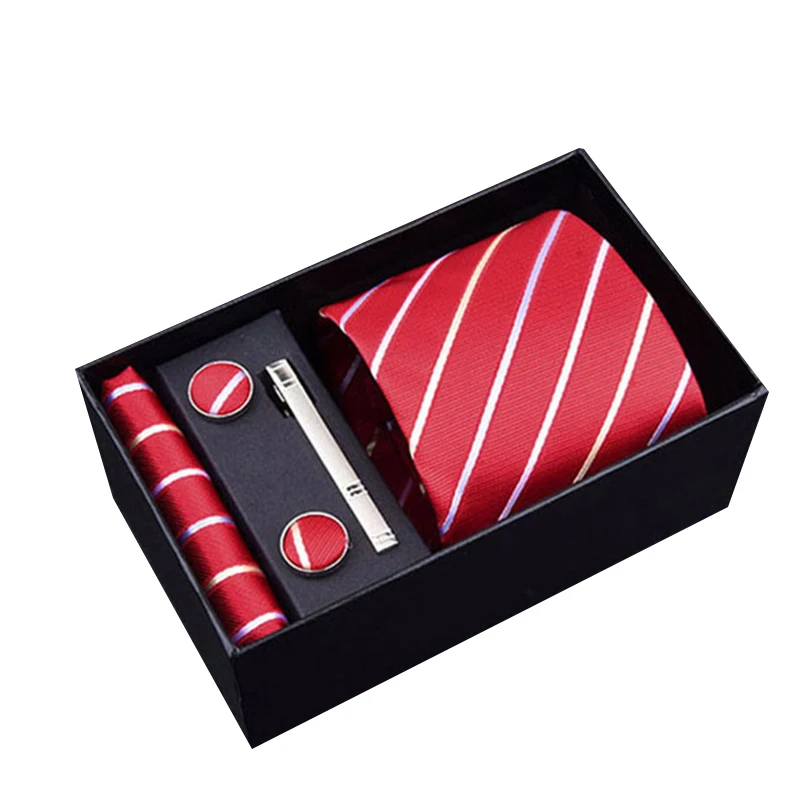 Men gift New Design Tie Set With Gift Box Jacquard Woven gravata Silk Tie Hanky Cufflinks Necktie Sets For Wedding Party Men
Men gift New Design Tie Set With Gift Box Jacquard Woven gravata Silk Tie Hanky Cufflinks Necktie Sets For Wedding Party Men