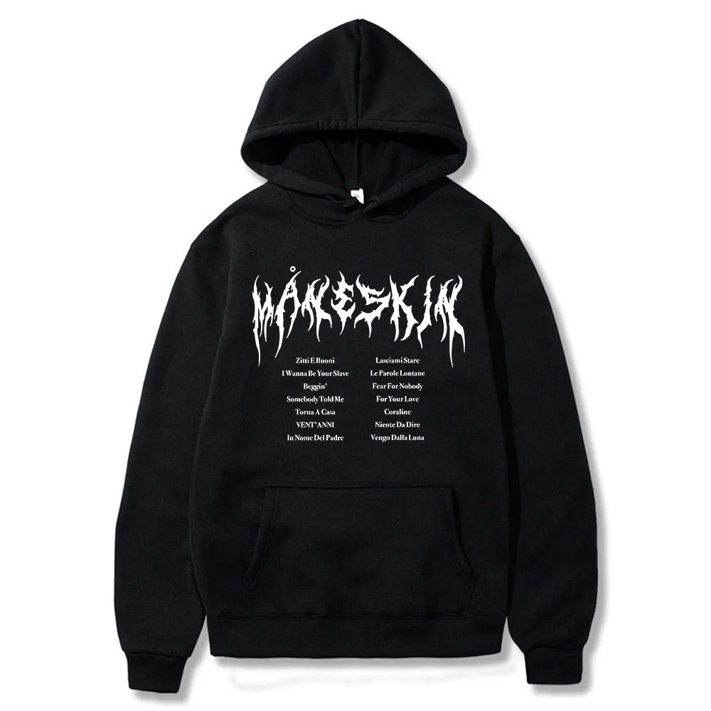 Pure Cotton Maneskin Unisex Streetwear Hoodie Men's Hooded Sweatshirts Branded Men's Clothing Fashion Oversized Hoodies Tops
Pure Cotton Maneskin Unisex Streetwear Hoodie Men's Hooded Sweatshirts Branded Men's Clothing Fashion Oversized Hoodies Tops