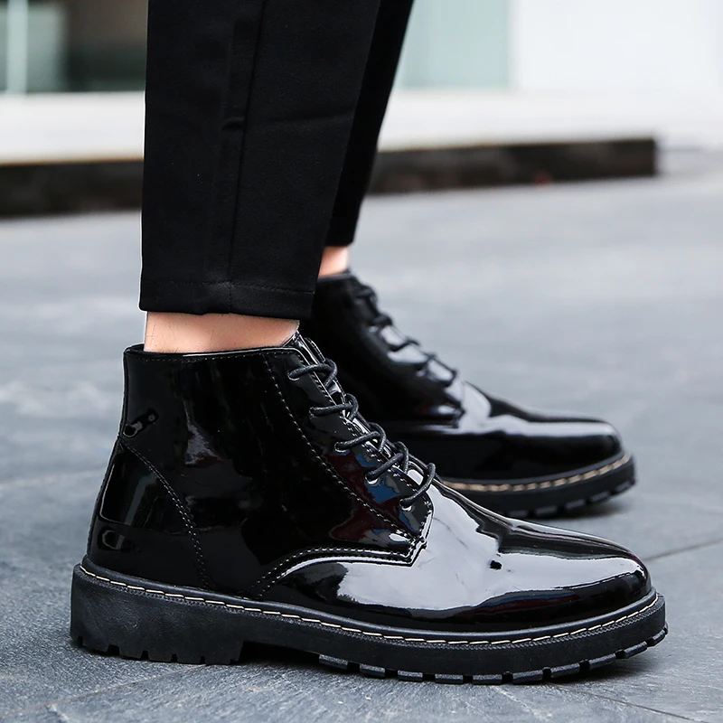 Boots Men Sapato Casual Solid White Fashion Knitting Shoes Men Men's Leather Boots Zapatos Informales De Hombre Boty
Boots Men Sapato Casual Solid White Fashion Knitting Shoes Men Men's Leather Boots Zapatos Informales De Hombre Boty