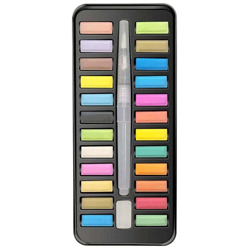 24 Colors Solid Watercolor Paint, with Brush, Portable Art Paint, School Art Supplies
24 Colors Solid Watercolor Paint, with Brush, Portable Art Paint, School Art Supplies