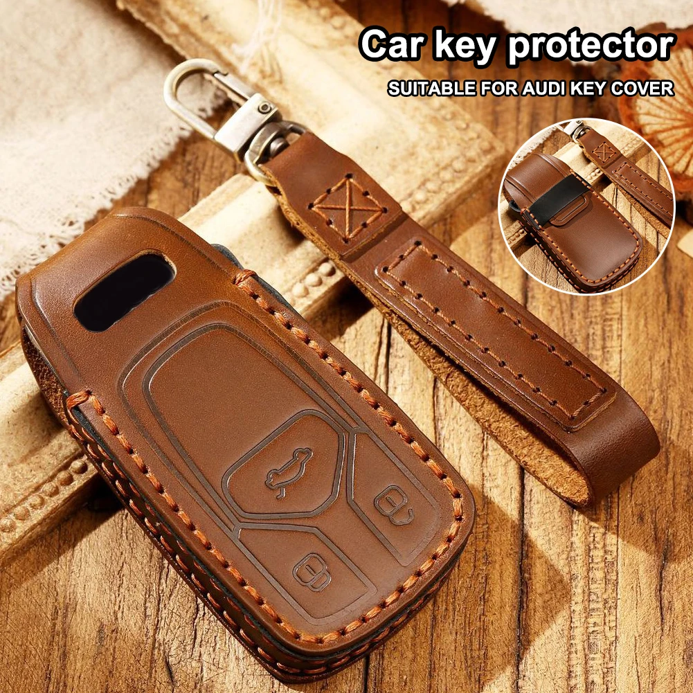 Car Remote Key Case Cover Leather Remote Fob Key Holder Metal Keychain for A6L A8L A7 A4L A5 Q5L Q7 Car Accessories
Car Remote Key Case Cover Leather Remote Fob Key Holder Metal Keychain for A6L A8L A7 A4L A5 Q5L Q7 Car Accessories