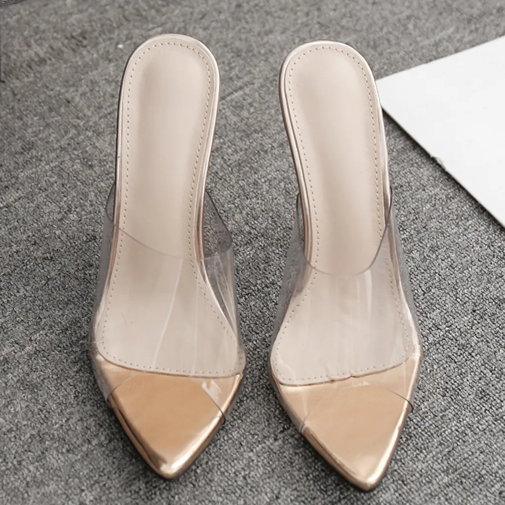 High Quality Pumps Thin Heels Shoes Wedding Party Summer Fashion High Heel Beach Sandals Transparent Sandals Party Shoes
High Quality Pumps Thin Heels Shoes Wedding Party Summer Fashion High Heel Beach Sandals Transparent Sandals Party Shoes