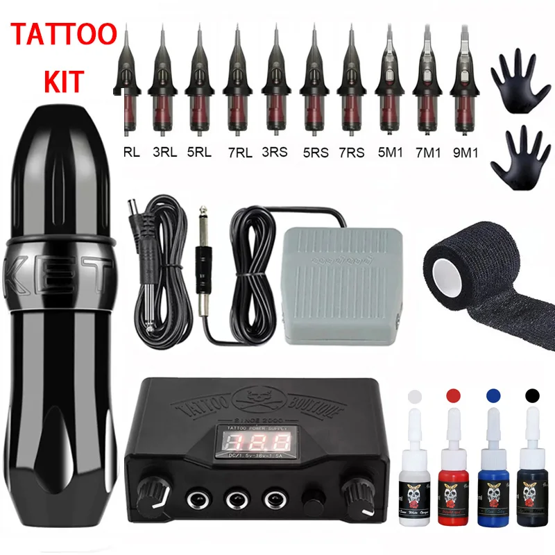 Tattoo Machine Kit Rotary Tattoo Machine Pen Set Permanent Makeup Cartridge Needle Eyebrow Body Artist for Beginners Supplies
Tattoo Machine Kit Rotary Tattoo Machine Pen Set Permanent Makeup Cartridge Needle Eyebrow Body Artist for Beginners Supplies