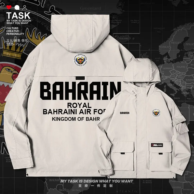 Bahrain BHR men jacket hooded air force logo army fan streetwear trench coat men chaquetas hombre clothing new clothes autumn
Bahrain BHR men jacket hooded air force logo army fan streetwear trench coat men chaquetas hombre clothing new clothes autumn