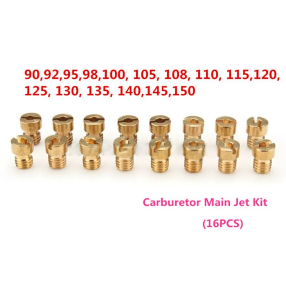 Pack Of 16pcs Motorcycle Carburetor Main Jets Slow Pilot JetsFor PWK-Keihin OKO CVK 90-150 Carb Set Injector Nozzle
Pack Of 16pcs Motorcycle Carburetor Main Jets Slow Pilot JetsFor PWK-Keihin OKO CVK 90-150 Carb Set Injector Nozzle