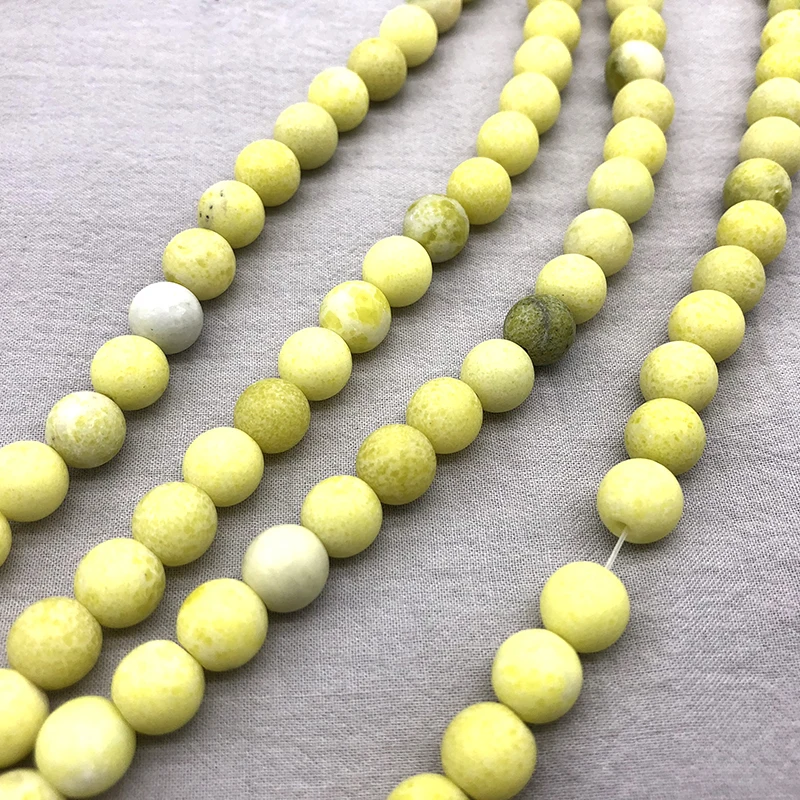Natural Matte Yellow Mustard Stone Round Loose Ball Beads For Jewelry Making Devil Stone DIY Bracelet Necklace 4 6 8 10 12mm
Natural Matte Yellow Mustard Stone Round Loose Ball Beads For Jewelry Making Devil Stone DIY Bracelet Necklace 4 6 8 10 12mm