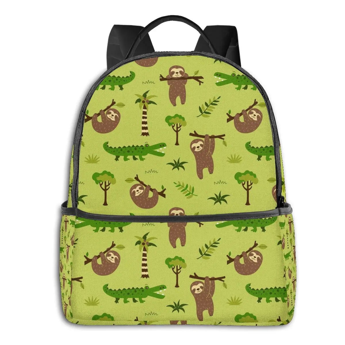 Unique Large Capacity Backpack Brown Sloths Green Crocodiles Cartoon Polyester Schoolbag College Laptop Backpack Travel Book Bag
Unique Large Capacity Backpack Brown Sloths Green Crocodiles Cartoon Polyester Schoolbag College Laptop Backpack Travel Book Bag