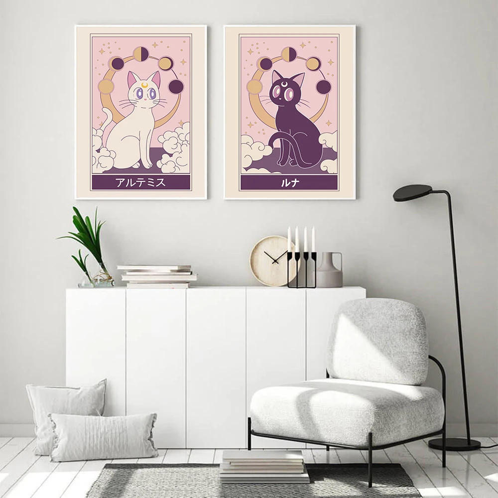 Cartoon Anime White Cat Canvas Painting Wall Art Nordic Posters and Prints Wall Pictures for Living Room Decoration Frameless
Cartoon Anime White Cat Canvas Painting Wall Art Nordic Posters and Prints Wall Pictures for Living Room Decoration Frameless