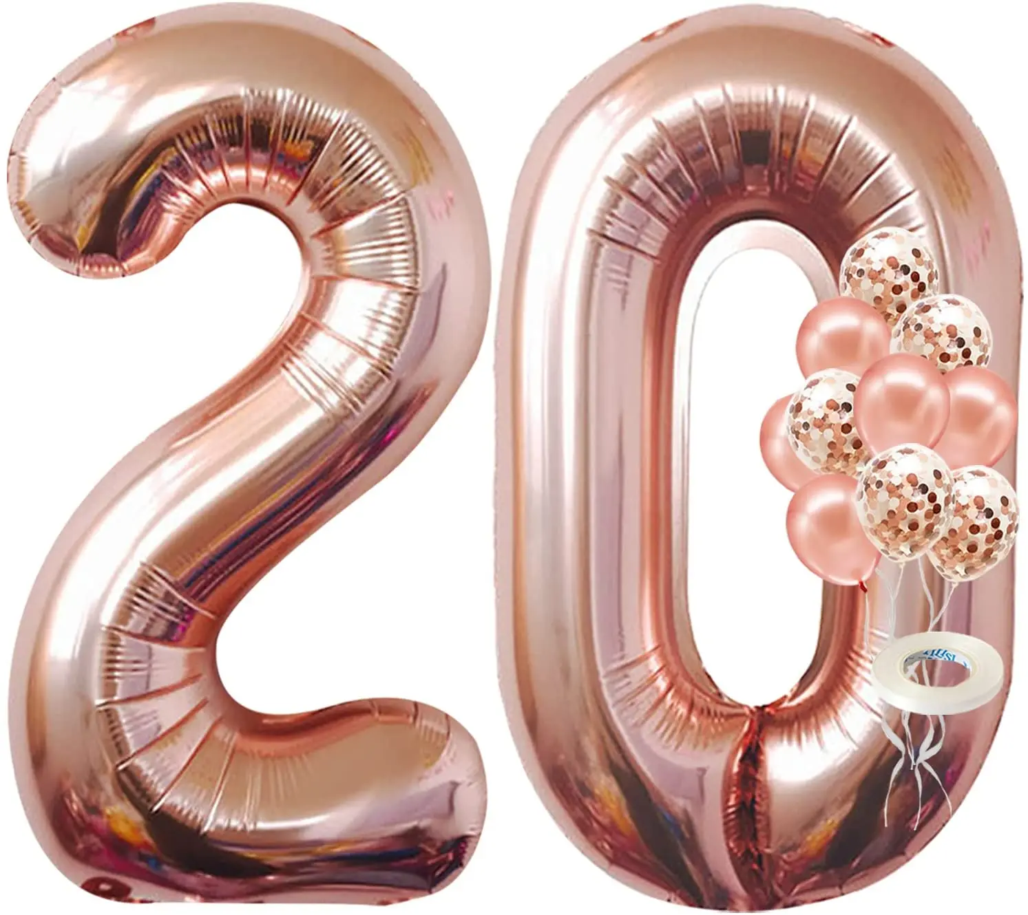 Rose Gold Number 20 Birthday Balloons Large 40 Inch Foil 20st Balloons Confetti Latex Balloons Happy 20th Birthday Decorations
Rose Gold Number 20 Birthday Balloons Large 40 Inch Foil 20st Balloons Confetti Latex Balloons Happy 20th Birthday Decorations