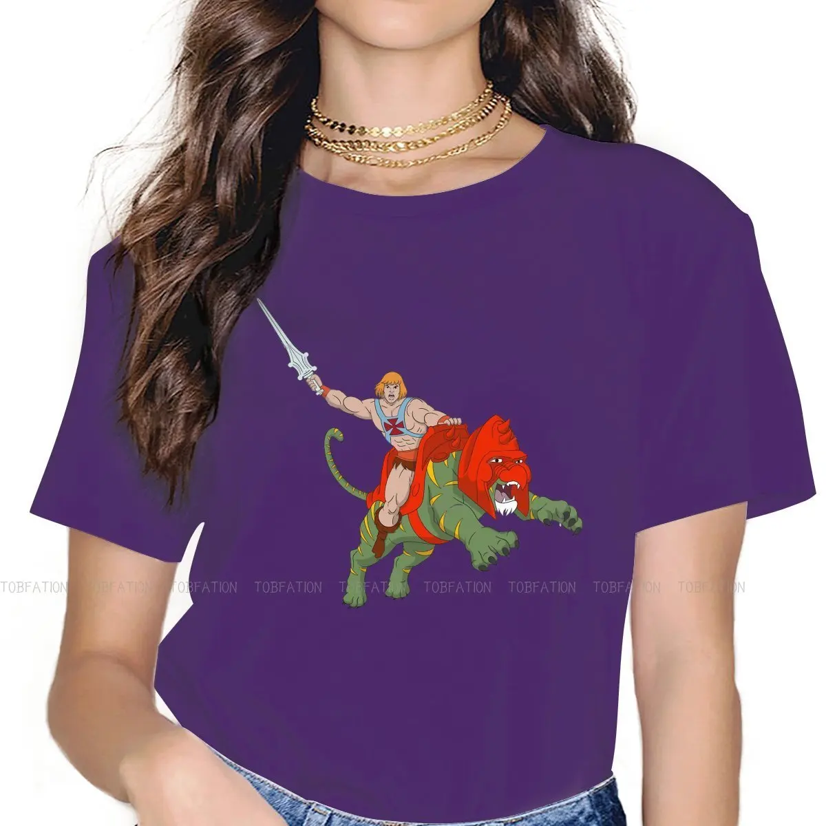 Для Eternia, Классическая футболка с круглым вырезом, He Man Masters of Universe, яркая ткань, Оригинальная футболка, женская, оригинальная, 4XL
Для Eternia, Классическая футболка с круглым вырезом, He Man Masters of Universe, яркая ткань, Оригинальная футболка, женская, оригинальная, 4XL