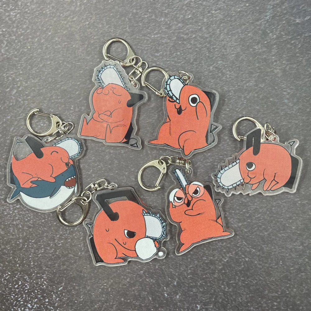 Anime Chainsaw Man Pochita Cosplay Key Chains Two-sided Keychain Acrylic Pendant Keyring Prop
Anime Chainsaw Man Pochita Cosplay Key Chains Two-sided Keychain Acrylic Pendant Keyring Prop