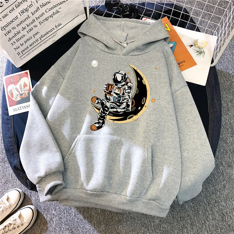 Women Pullover Hoodies Ladies Autumn Casual Clothes Girls Hooded Clothes Astronaut Printed Long Sleeves Winter Sweatshirts
Women Pullover Hoodies Ladies Autumn Casual Clothes Girls Hooded Clothes Astronaut Printed Long Sleeves Winter Sweatshirts