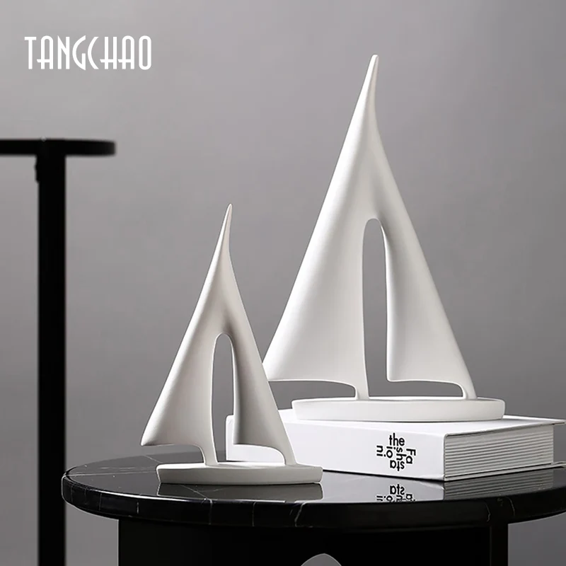 TANGCHAO Creative Sailboat Decoration Resin Home Decor Living Room Home Desktop Ornaments Modern Creative Home Accessories
TANGCHAO Creative Sailboat Decoration Resin Home Decor Living Room Home Desktop Ornaments Modern Creative Home Accessories