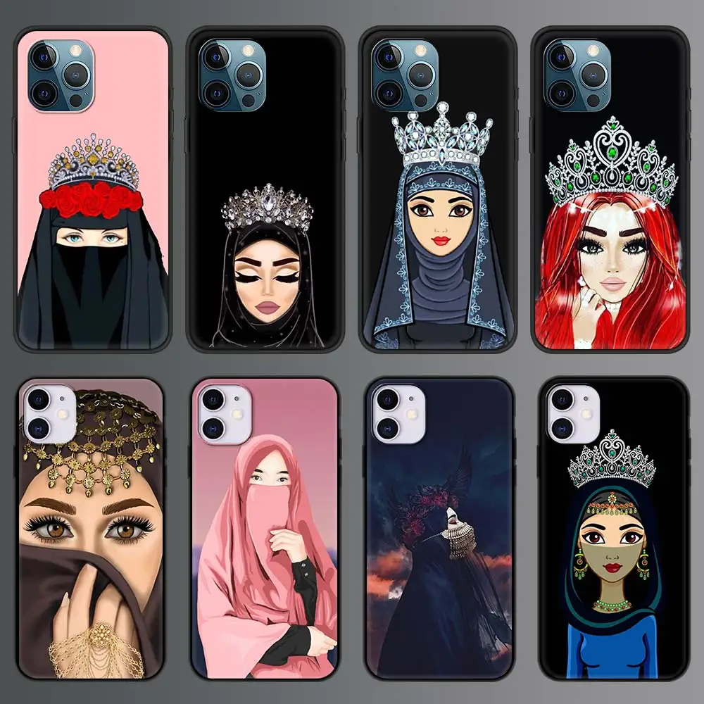 For iPhone 11 12 Pro Max Soft Shell For iPhone 12 Mini 7 8 Plus XR XS Max X SE Phone Case Cover Woman Crown Hijab Face Muslim
For iPhone 11 12 Pro Max Soft Shell For iPhone 12 Mini 7 8 Plus XR XS Max X SE Phone Case Cover Woman Crown Hijab Face Muslim